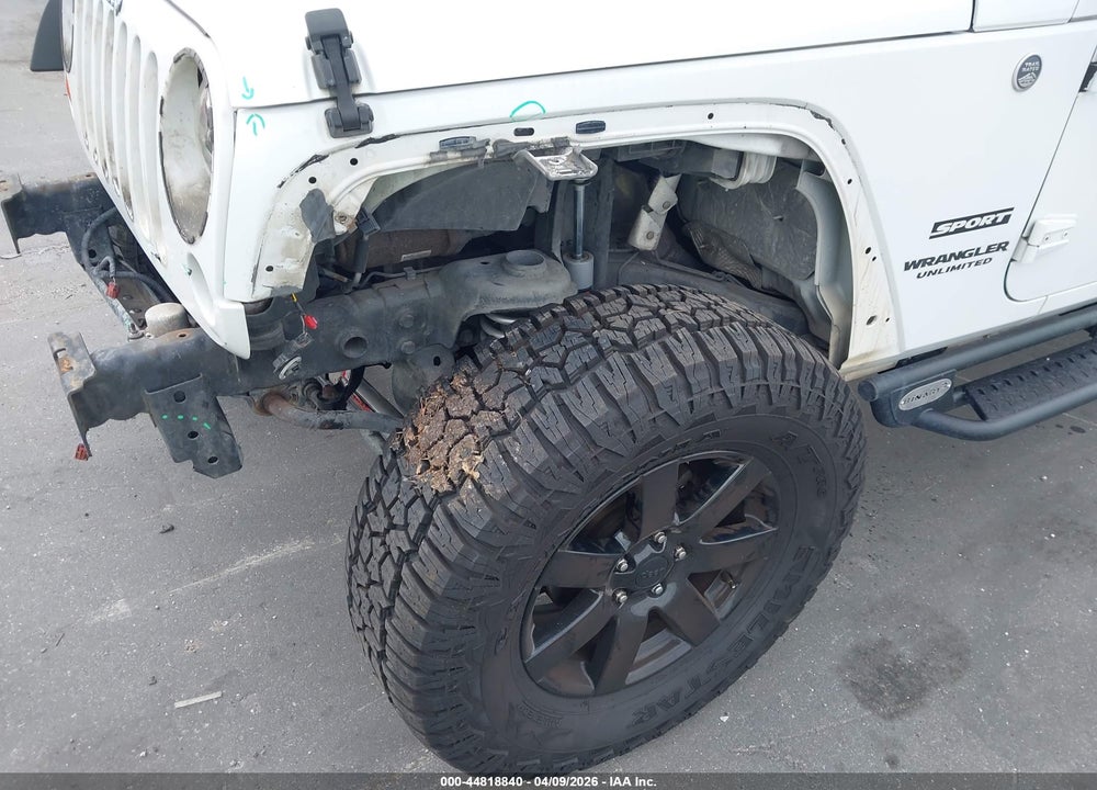 2012 JEEP WRANGLER UNLIMITED SPORT VIN: 1C4BJWDG2CL199362
