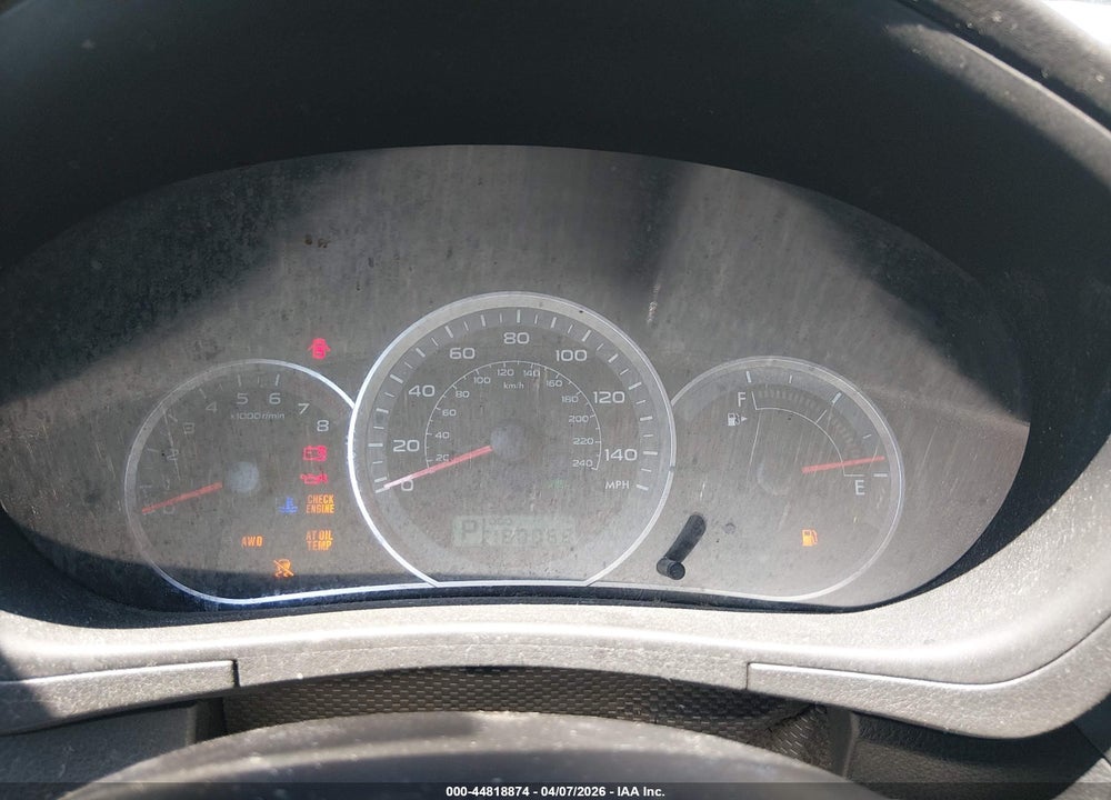 2008 SUBARU IMPREZA OUTBACK SPORT VIN: JF1GH63638H821610