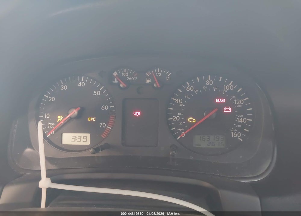 2002 VOLKSWAGEN GTI 1.8L VIN: 9BWDE61J124025827