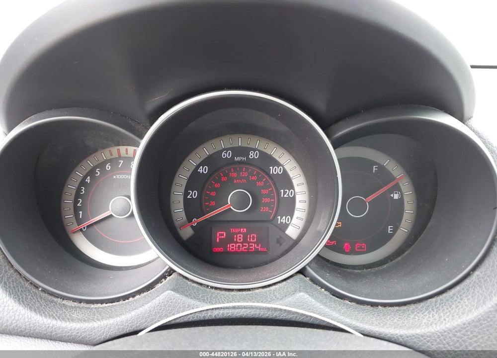 2010 KIA FORTE EX VIN: KNAFU4A22A5205231