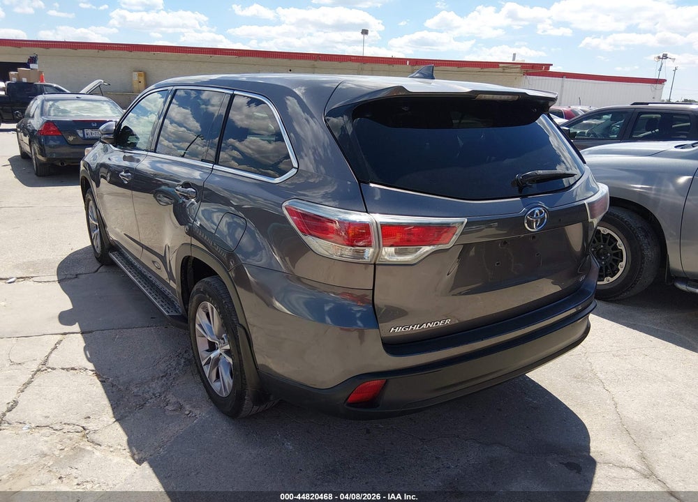 2015 TOYOTA HIGHLANDER LE/LE PLUS VIN: 5TDZKRFH5FS068075