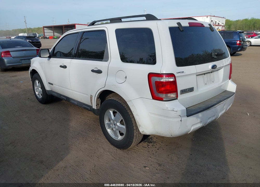 2008 FORD ESCAPE XLT VIN: 1FMCU03Z58KC38496