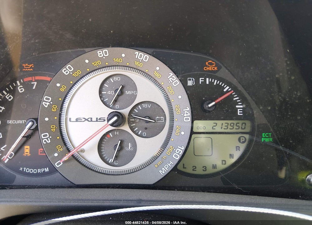 2002 LEXUS IS 300 VIN: JTHBD192920046998
