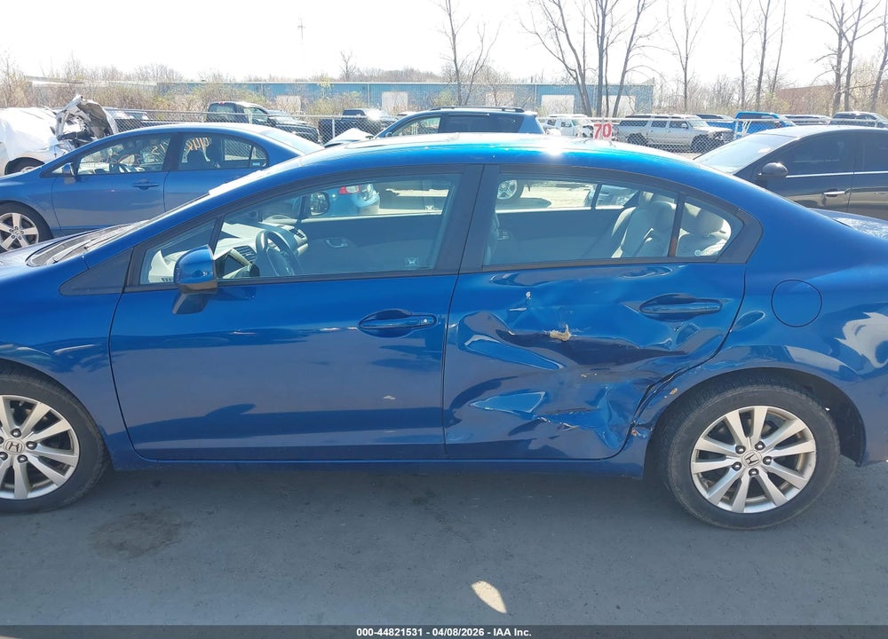 2012 HONDA CIVIC EX VIN: 19XFB2F80CE001271