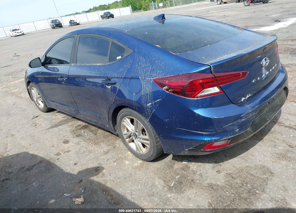 2019 HYUNDAI ELANTRA SEL VIN: 5NPD84LF2KH461224