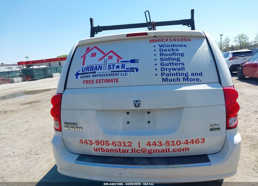 2012 RAM CARGO C/V VIN: 2C4RDGAG2CR281180