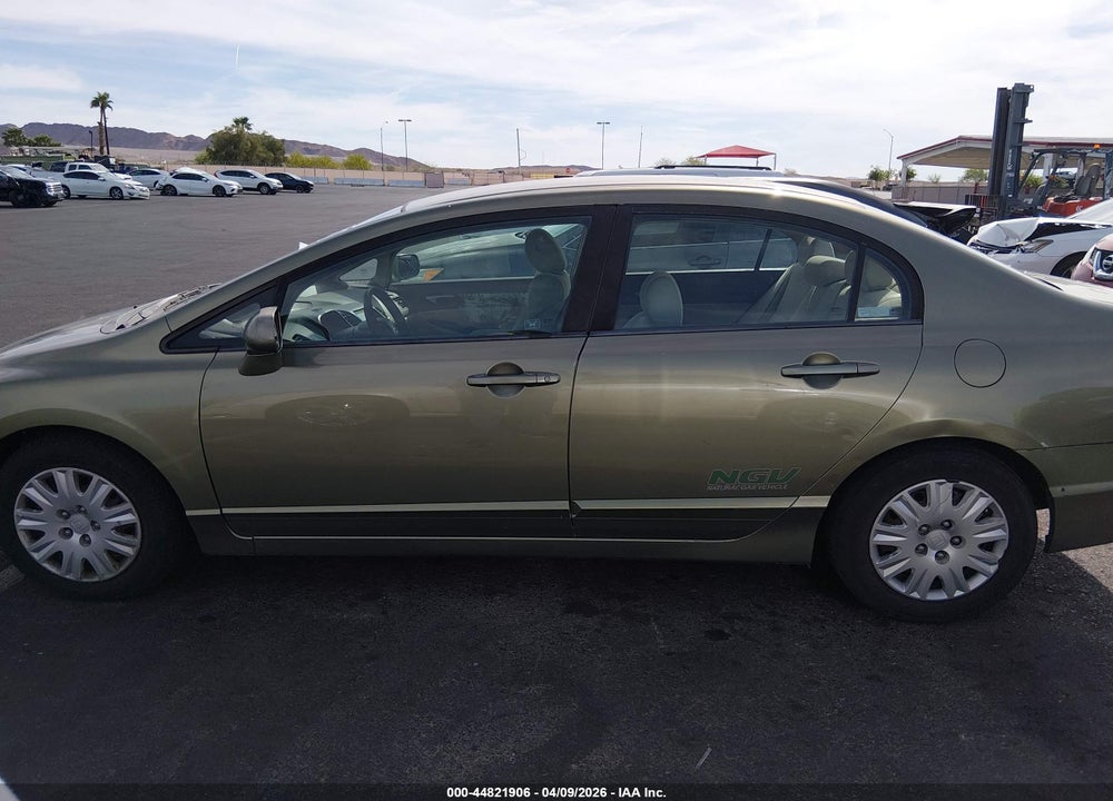 2008 HONDA CIVIC GX VIN: 1HGFA46518L001025