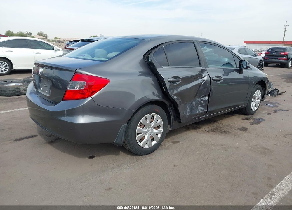 2012 HONDA CIVIC LX VIN: 2HGFB2F54CH607734