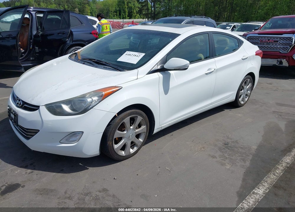 2012 HYUNDAI ELANTRA LIMITED VIN: 5NPDH4AE9CH111651