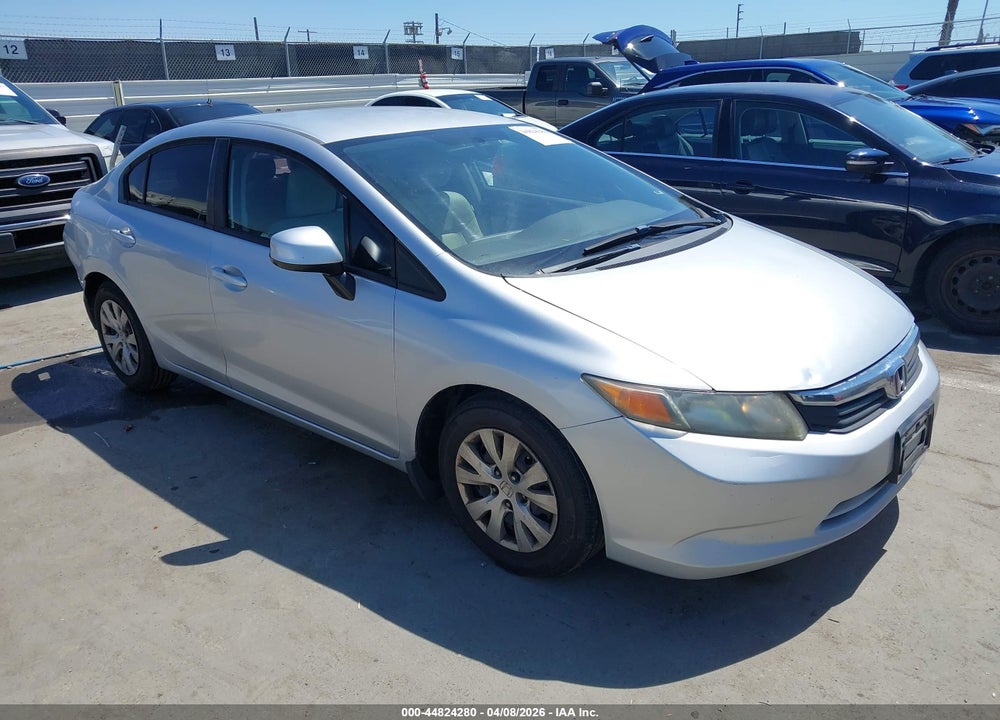 2012 HONDA CIVIC LX VIN: 19XFB2F57CE365919