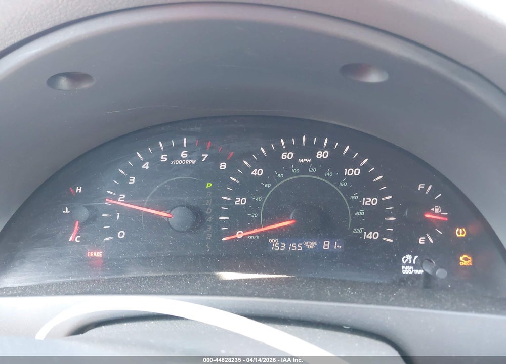 2008 TOYOTA CAMRY LE VIN: 4T1BE46K98U220781