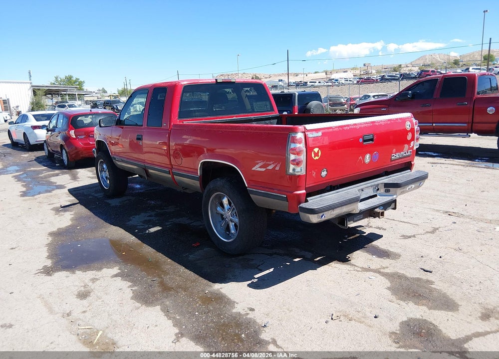 1998 CHEVROLET K1500 FLEETSIDE VIN: 2GCEK19R7W1251196