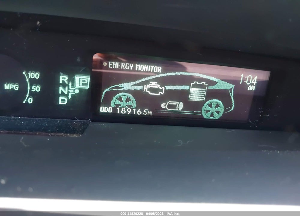 2011 TOYOTA PRIUS THREE VIN: JTDKN3DU6B0316451