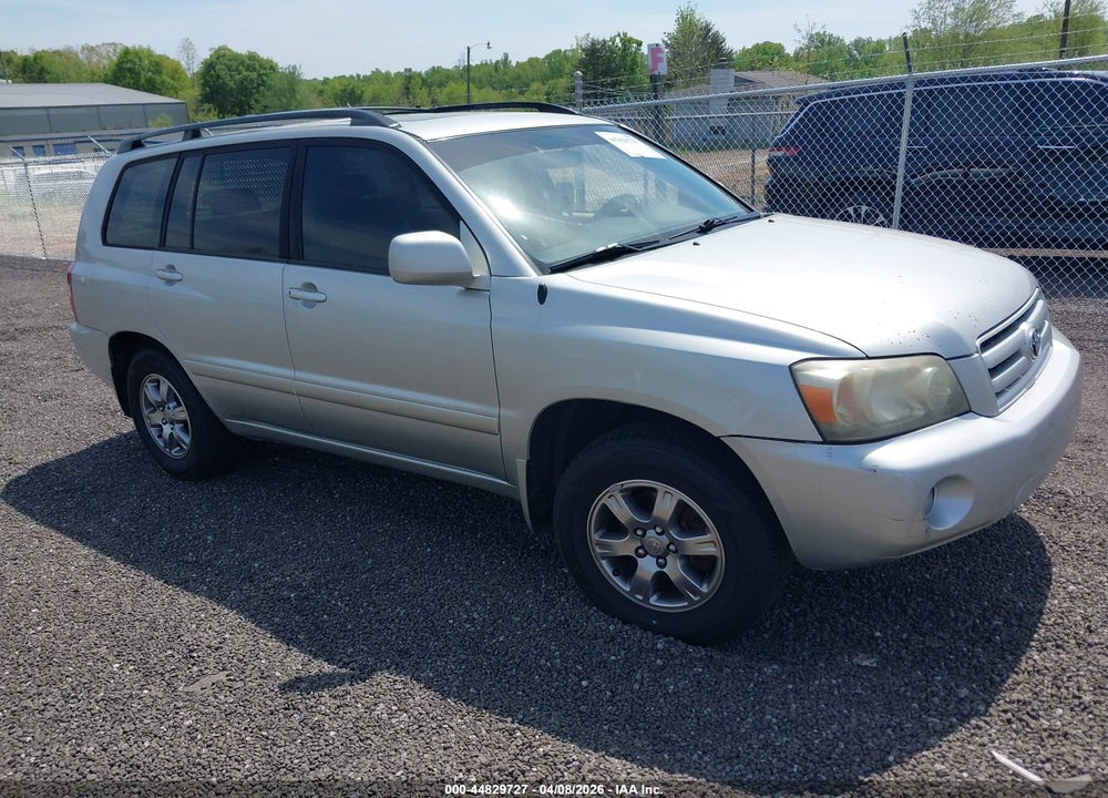 2005 TOYOTA HIGHLANDER V6 VIN: JTEGP21A950072928