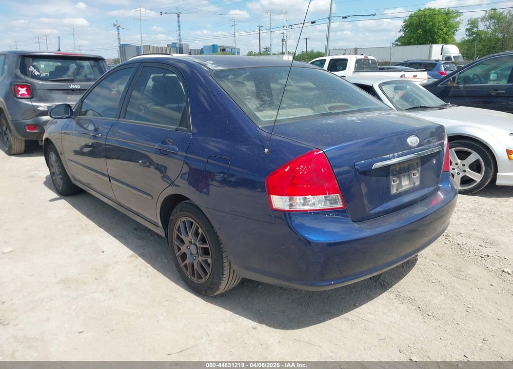 2008 KIA SPECTRA EX VIN: KNAFE121485497881