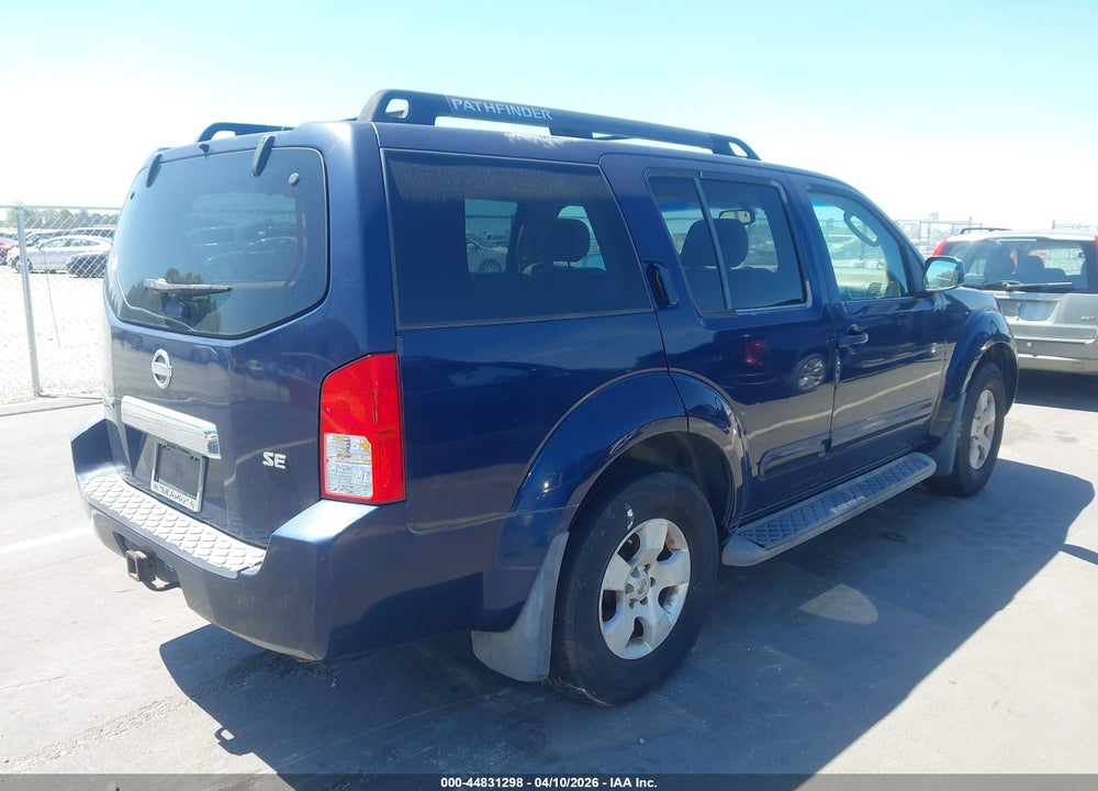 2006 NISSAN PATHFINDER SE VIN: 5N1AR18U46C628086