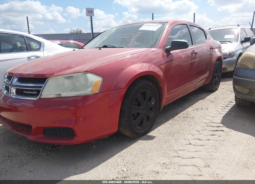 2012 DODGE AVENGER SE VIN: 1C3CDZAB5CN193618