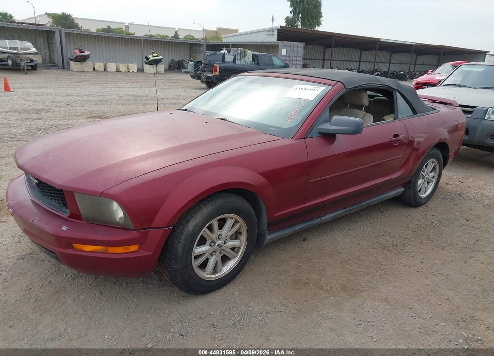 2006 FORD MUSTANG V6 VIN: 1ZVFT84N865121244
