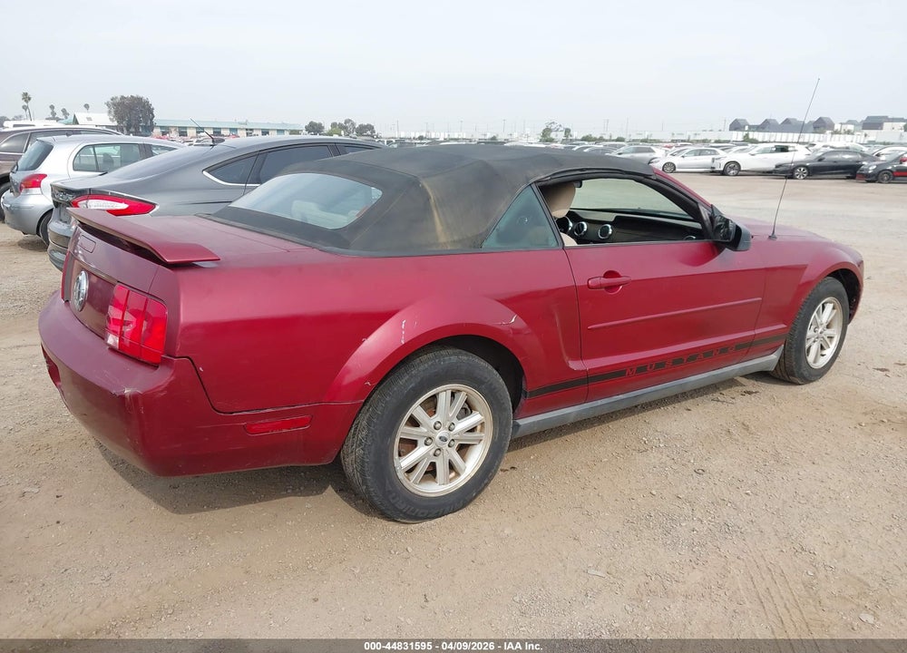 2006 FORD MUSTANG V6 VIN: 1ZVFT84N865121244