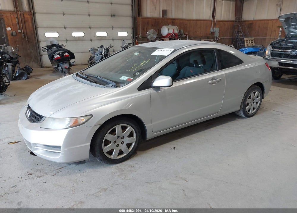 2009 HONDA CIVIC LX VIN: 2HGFG12629H542787