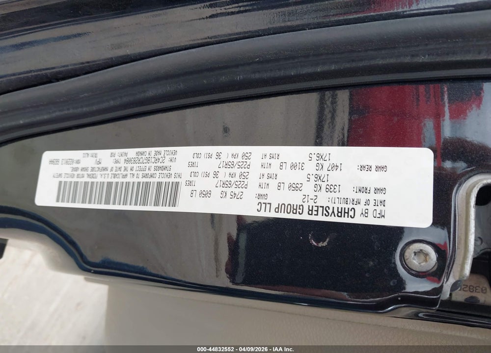 2012 CHRYSLER TOWN & COUNTRY TOURING VIN: 2C4RC1BG7CR283084