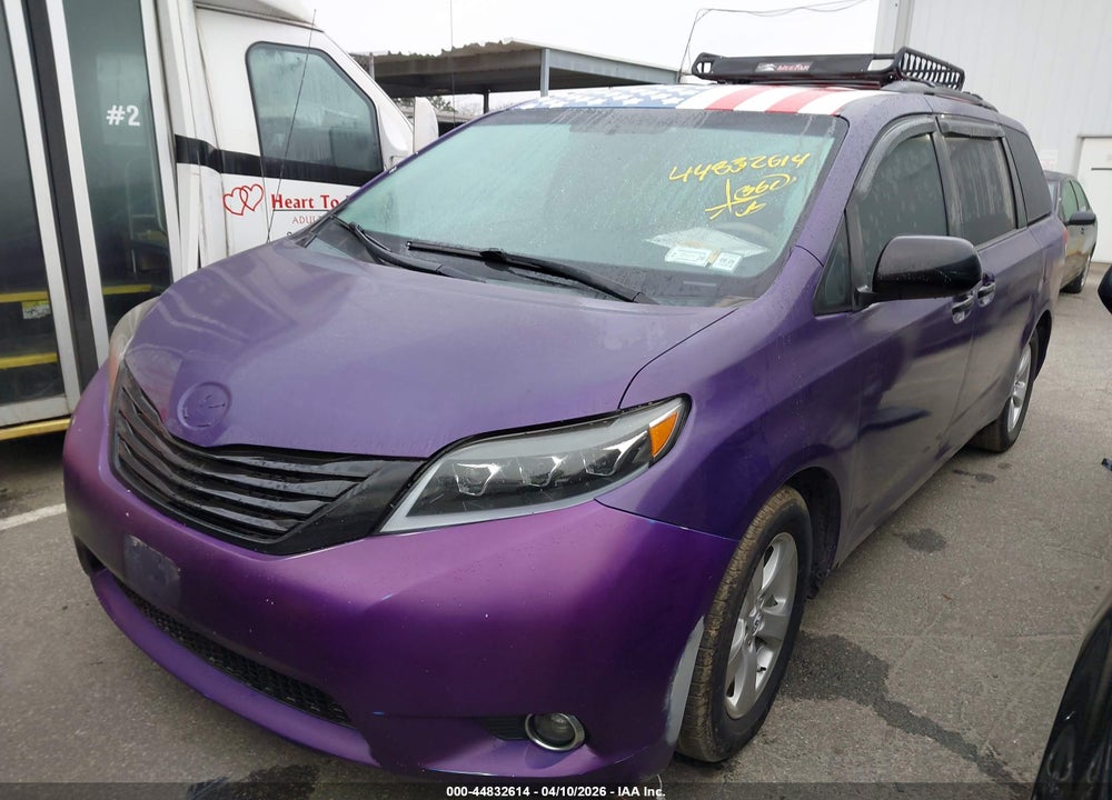 2014 TOYOTA SIENNA L V6 7 PASSENGER VIN: 5TDZK3DC3ES411999