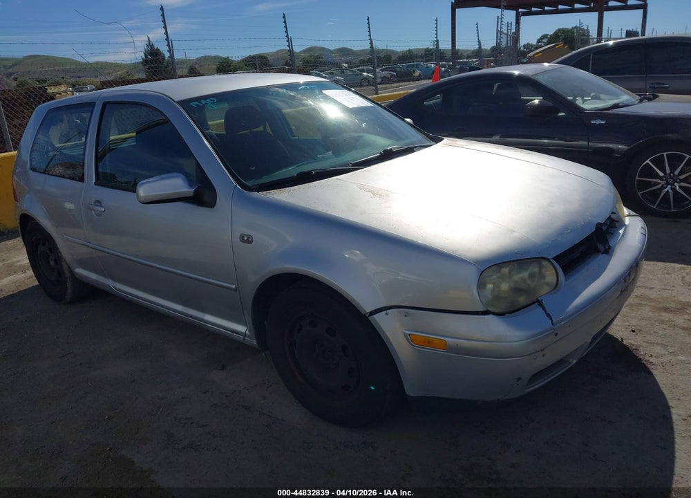 2001 VOLKSWAGEN GOLF GL VIN: 9BWBT61J814066676