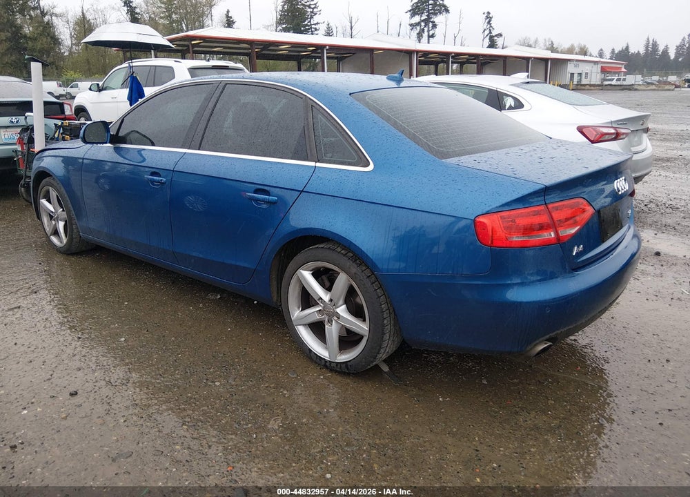 2009 AUDI A4 3.2 PREMIUM PLUS VIN: WAUMK78K79N042205