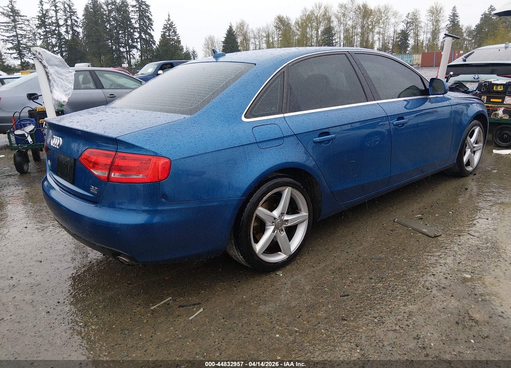 2009 AUDI A4 3.2 PREMIUM PLUS VIN: WAUMK78K79N042205
