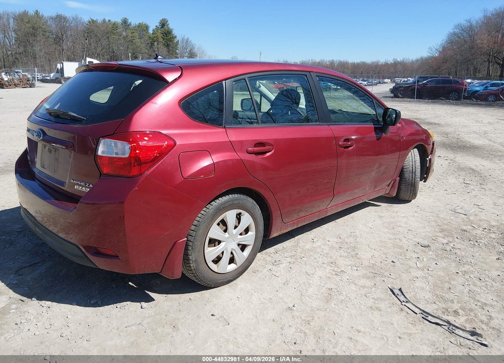 2012 SUBARU IMPREZA 2.0I VIN: JF1GPAA64CH222250