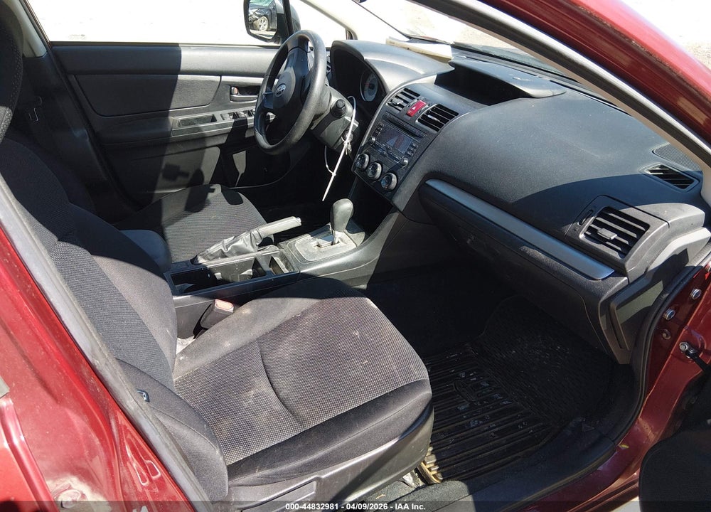 2012 SUBARU IMPREZA 2.0I VIN: JF1GPAA64CH222250