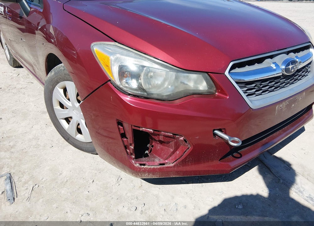 2012 SUBARU IMPREZA 2.0I VIN: JF1GPAA64CH222250