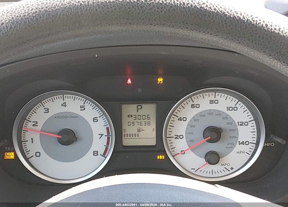 2012 SUBARU IMPREZA 2.0I VIN: JF1GPAA64CH222250
