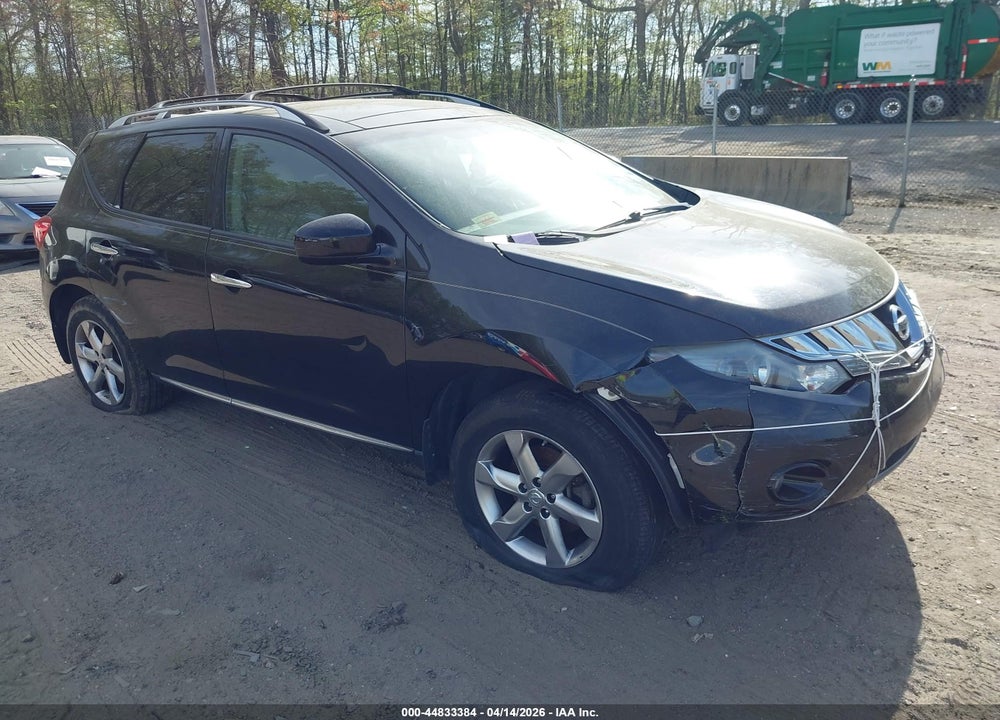 2009 NISSAN MURANO SL VIN: JN8AZ18W79W206701