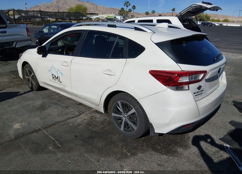 2019 SUBARU IMPREZA 2.0I PREMIUM VIN: 4S3GTAD67K3712534