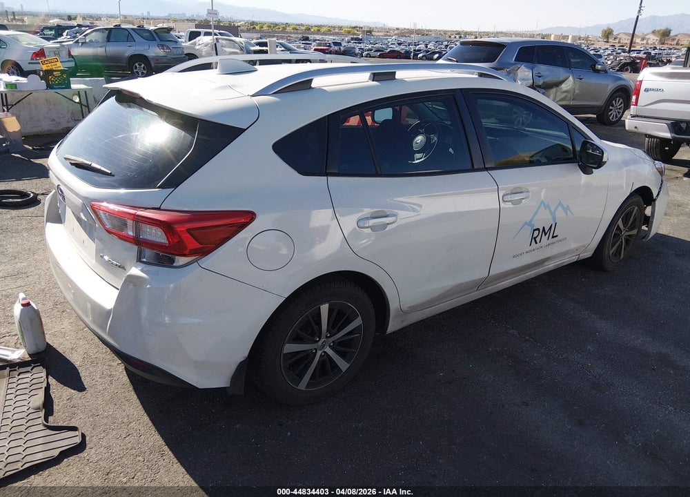 2019 SUBARU IMPREZA 2.0I PREMIUM VIN: 4S3GTAD67K3712534