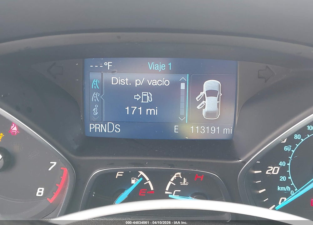 2013 FORD ESCAPE S VIN: 1FMCU0F78DUD39167