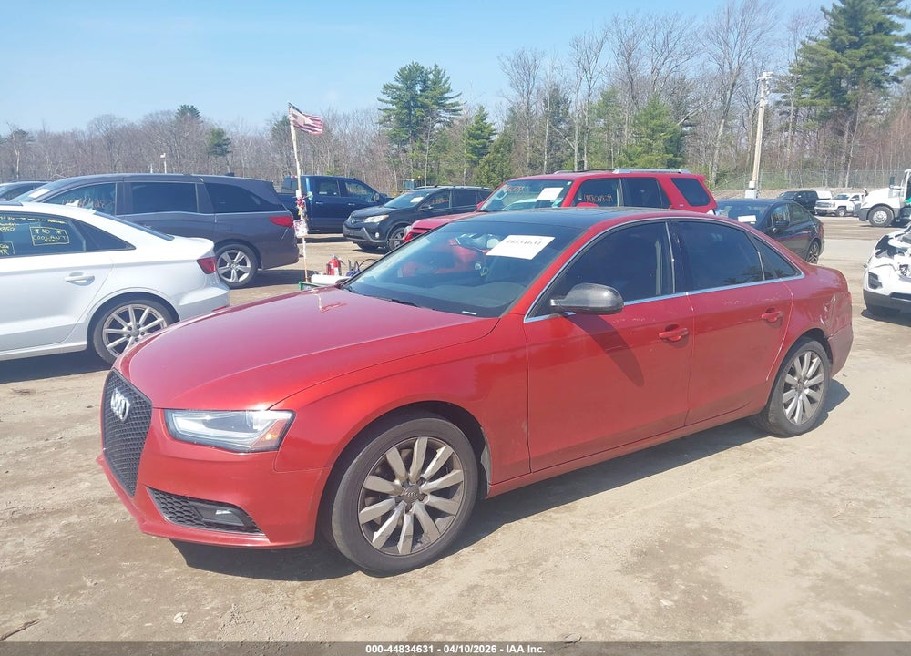 2013 AUDI A4 2.0T PREMIUM VIN: WAUBFAFLXDN032426