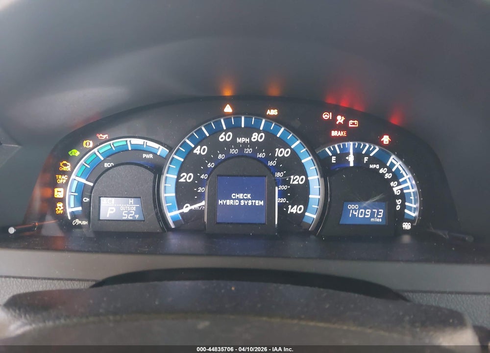 2013 TOYOTA CAMRY HYBRID XLE VIN: 4T1BD1FK8DU091265