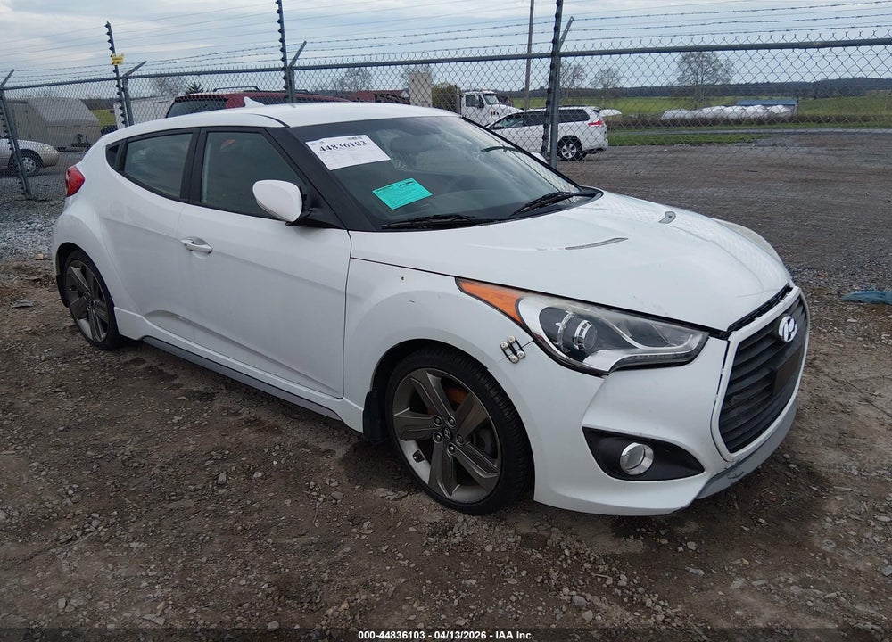 2013 HYUNDAI VELOSTER TURBO W/BLACK VIN: KMHTC6AE1DU152641