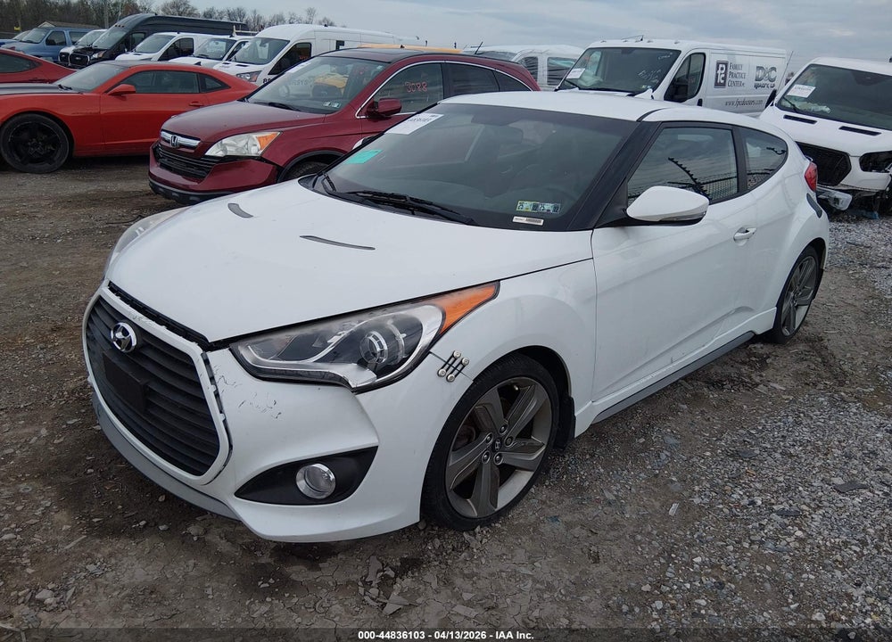 2013 HYUNDAI VELOSTER TURBO W/BLACK VIN: KMHTC6AE1DU152641