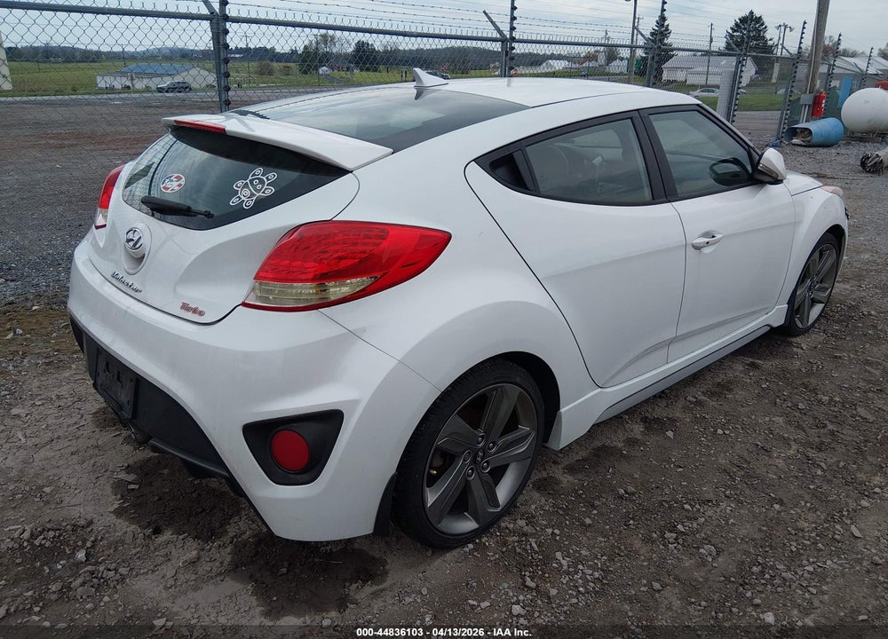 2013 HYUNDAI VELOSTER TURBO W/BLACK VIN: KMHTC6AE1DU152641