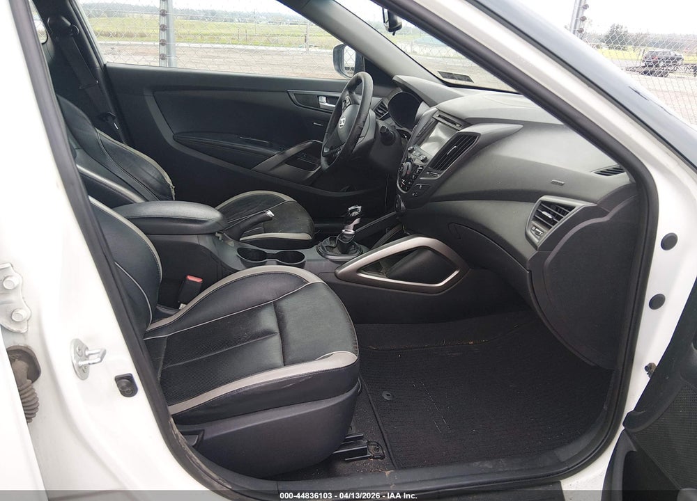 2013 HYUNDAI VELOSTER TURBO W/BLACK VIN: KMHTC6AE1DU152641