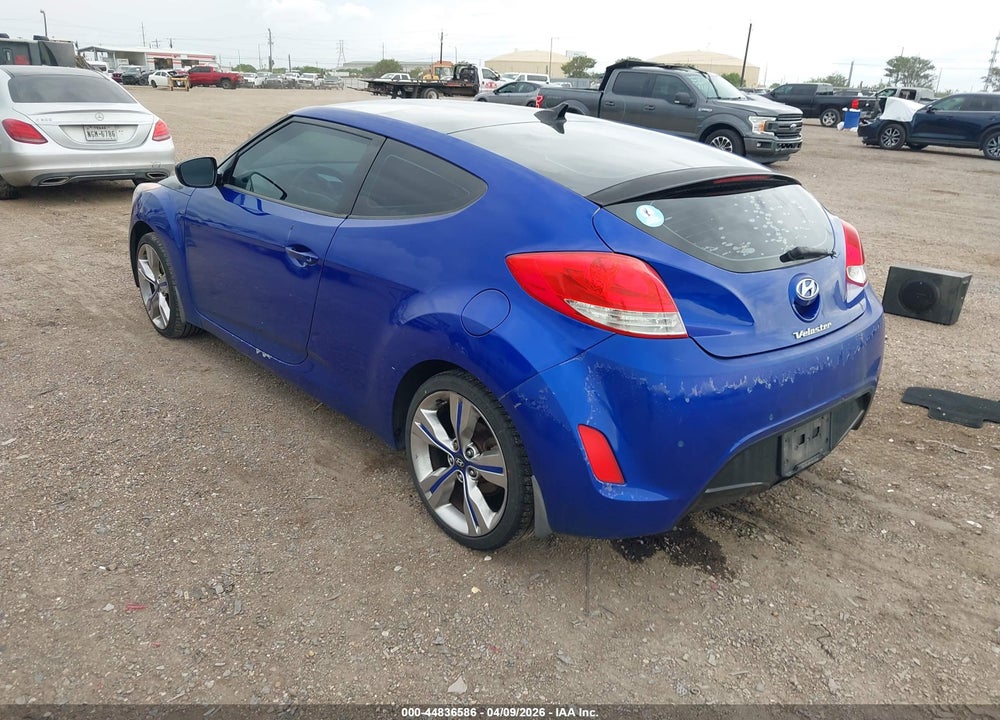 2013 HYUNDAI VELOSTER BASE W/BLACK VIN: KMHTC6AD3DU118899