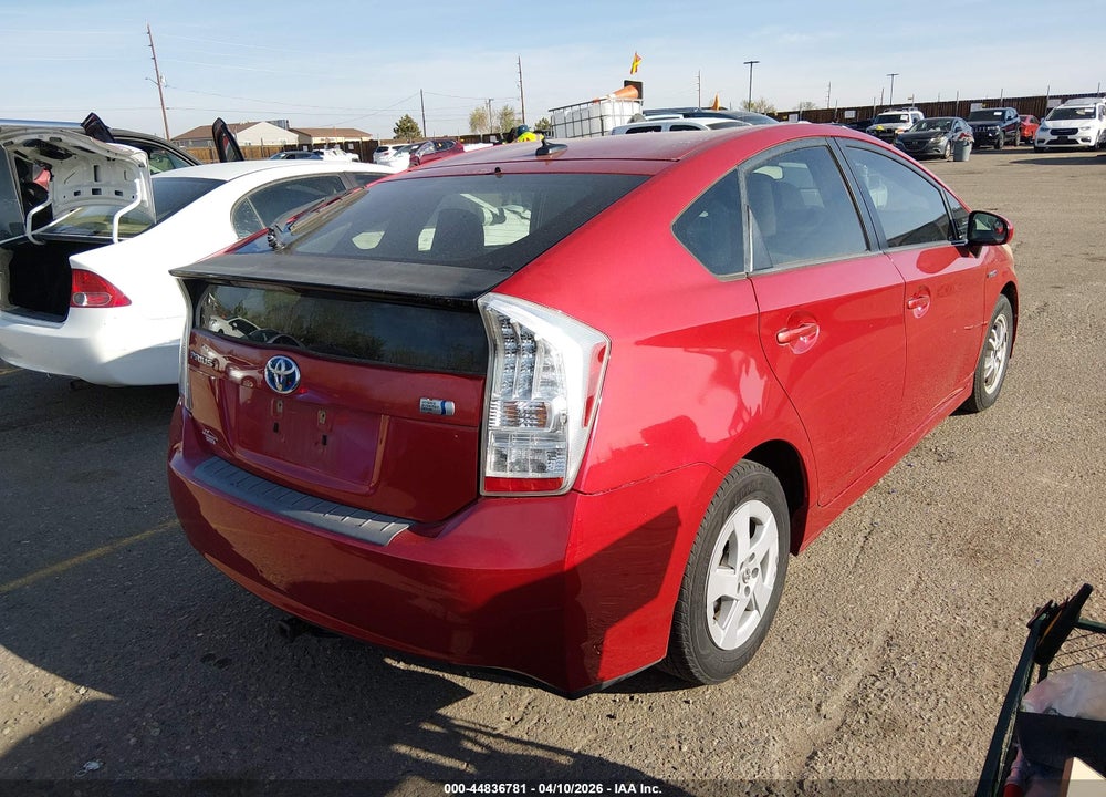 2011 TOYOTA PRIUS THREE VIN: JTDKN3DU4B1439448
