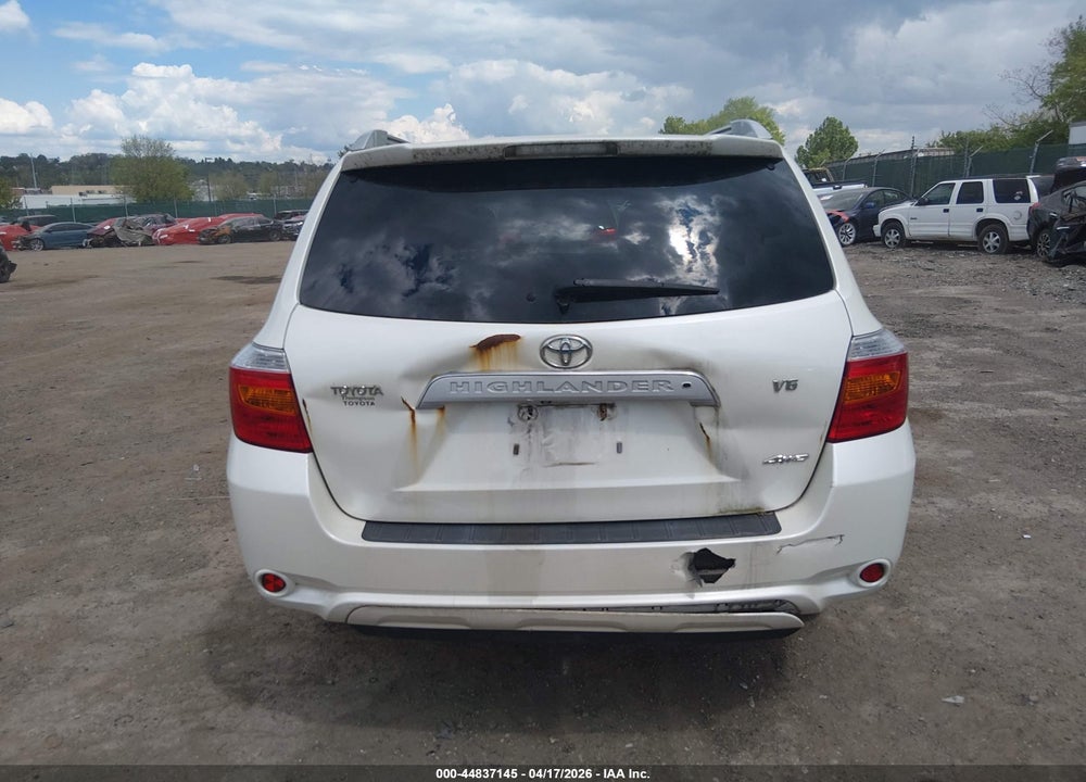 2008 TOYOTA HIGHLANDER LIMITED VIN: JTEES42A182031816