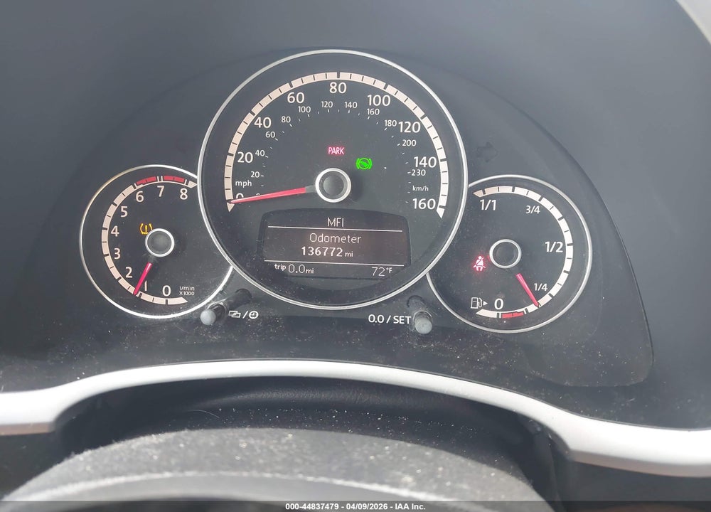 2013 VOLKSWAGEN BEETLE TURBO VIN: 3VWVA7AT8DM662445