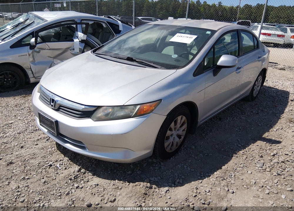 2012 HONDA CIVIC LX VIN: 2HGFB2F57CH304026