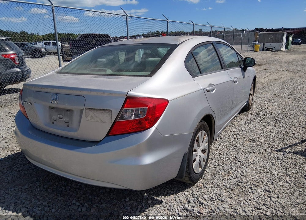 2012 HONDA CIVIC LX VIN: 2HGFB2F57CH304026