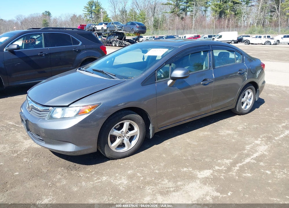 2012 HONDA CIVIC NATURAL GAS VIN: 19XFB5F5XCE001236